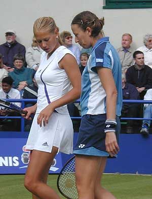 Anna Kournikova and Natasha Zvereva (2000 Eastbourne)