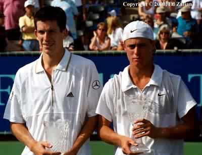 Tim Henman and Lleyton Hewitt (2000 Franklin Templeton Classic in Scottsdale)