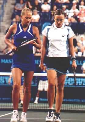 Anna Kournikova and Natasha Zvereva (2000 Indian Wells)