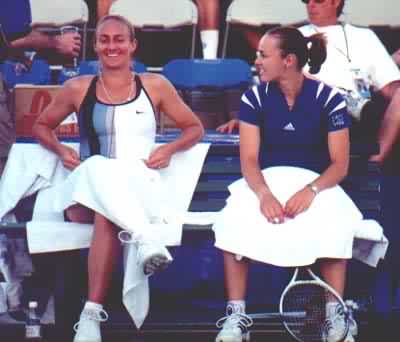 Martina Hingis and Mary Pierce (2000 Indian Wells)