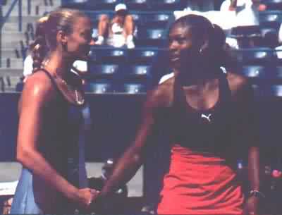 Mary Pierce and Serena Williams (2000 Indian Wells)