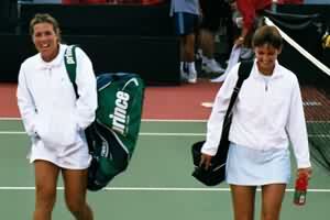 Jennifer Capriati and Dominique van Roost (2000 Montreal)