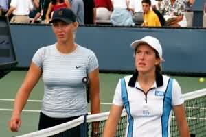 Justine Henin-Hardenne and Alicia Molik (2000 US Open)