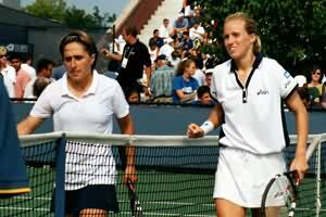 Amanda Hopmans and Gloria Pizzichini (2000 US Open)