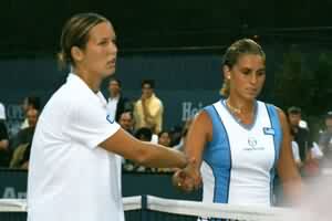 Petra Mandula and Maria Sanchez Lorenzo (2000 US Open)