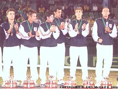 2001 Davis Cup final: French celebration (2001 Davis Cup final)