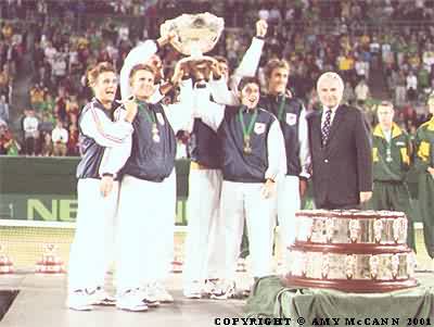 2001 Davis Cup final: French celebration (2001 Davis Cup final)