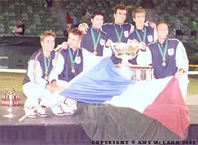 2001 Davis Cup final: French celebration (2001 Davis Cup final)