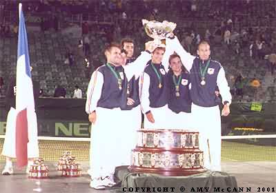 2001 Davis Cup final: French celebration (2001 Davis Cup final)