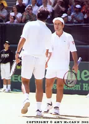 Cedric Pioline and Fabrice Santoro (2001 Davis Cup final)