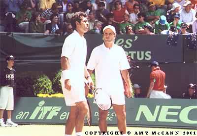 Cedric Pioline and Fabrice Santoro (2001 Davis Cup final)