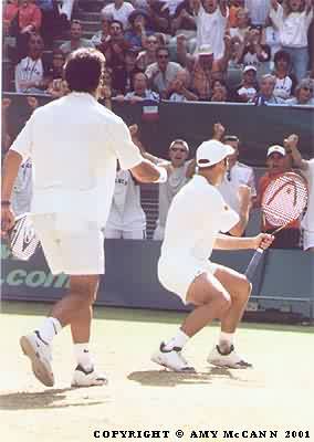 Cedric Pioline and Fabrice Santoro (2001 Davis Cup final)