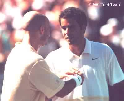 Andre Agassi and Pete Sampras (2001 Indian Wells)