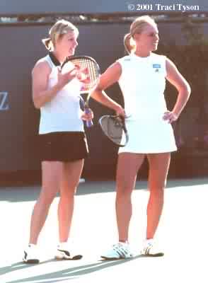 Anke Huber and Barbara Schett (2001 Indian Wells)