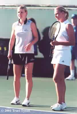 Anke Huber and Barbara Schett (2001 Indian Wells)