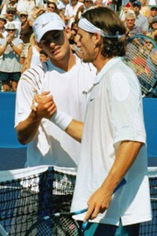 Andy Roddick and Carlos Moya (2001 Montreal)