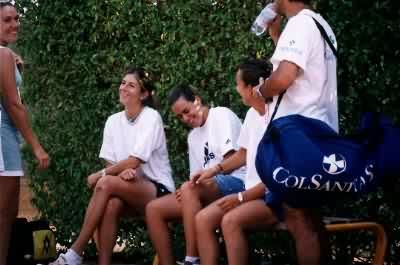 Spanish players having a laugh (2001 Palermo International)