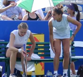 Elena Bovina and Pavlina Nola (2001 State Farm Championships in Scottsdale)