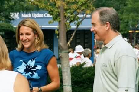 Michael Barkann and Summer Sanders