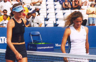 Daniela Hantuchova and Patty Schnyder (2002 JP Morgan Chase Open)
