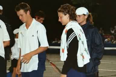 Corina Morariu, Jessica Steck, Todd Reid (2002 World Team Tennis)