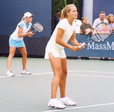 Ansley Cargill and Ashley Harkleroad (2002 US Open)