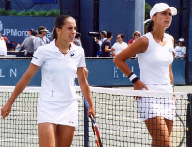 Maria Geznenge and Janette Husarova (2002 US Open)