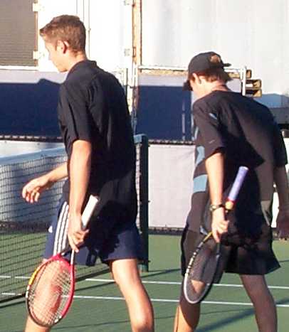 Michael Ryderstedt and Dudi Sela (2002 US Open)