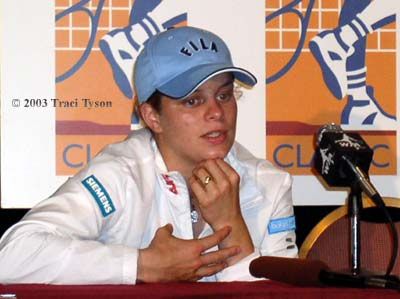 Kim Clijsters (2003 Acura in Los Angeles)