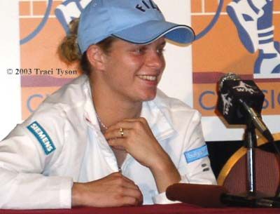 Kim Clijsters (2003 Acura in Los Angeles)