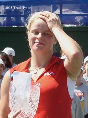 Kim Clijsters (2003 Acura in Los Angeles)