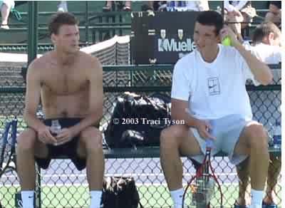 Richard Krajicek and Sjeng Schalken (2003 Indian Wells)