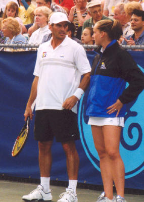 Bea Bielik and Don Johnson (2003 World Team Tennis)