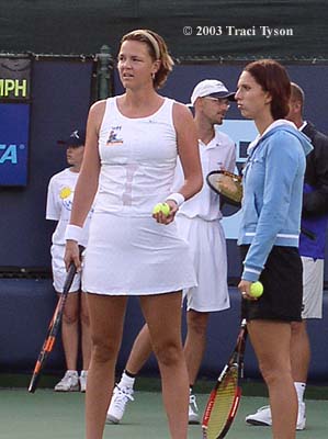 Lindsay Davenport and Anastasia Myskina (2003 World Team Tennis)