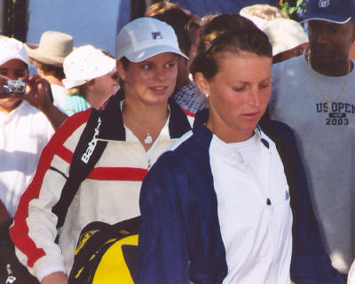 Kim Clijsters and Corina Morariu (2003 US Open)