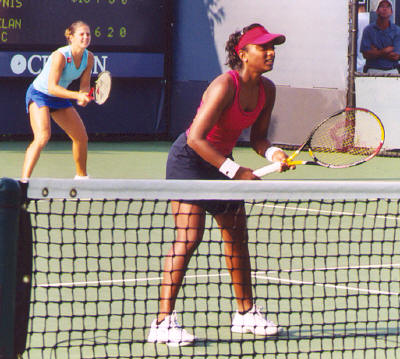 Sonya Jeyaseelan and Jelena Kostanic (2003 US Open)