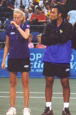 Daja Bedanova and Jalal Chafai (2004 World Team Tennis)