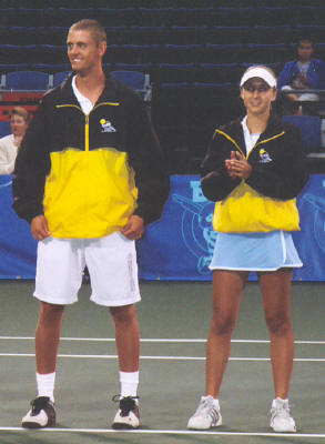 Viktoriya Kutuzova and Shaun Rudman (2004 World Team Tennis)