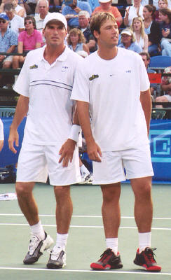 Don Johnson and Wesley Whitehouse (2004 World Team Tennis)