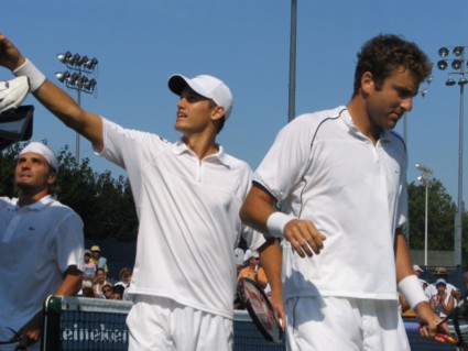 Arnaud Clement, Graydon Oliver, Justin Gimelstob (2004 US Open)