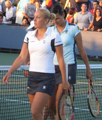 Anastassia Rodionova and Patricia Wartusch (2004 US Open)