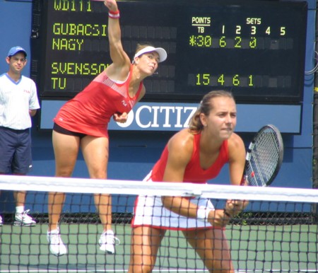 Zsofia Gubacsi and Kyra Nagy (2004 US Open)