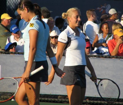 Anastassia Rodionova and Patricia Wartusch (2004 US Open)