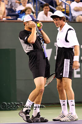 Andy Roddick and Marat Safin (2005 Indian Wells)