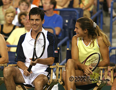 Tim Henman and Amelie Mauresmo (2005 Indian Wells)