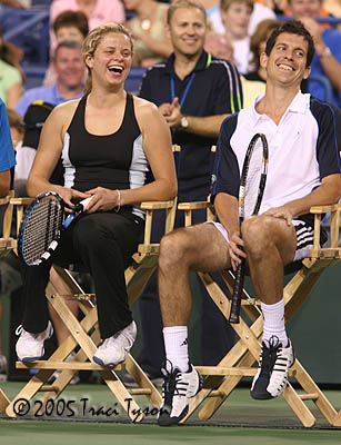 Kim Clijsters and Tim Henman (2005 Indian Wells)