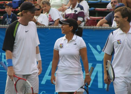 Jim Courier, Jolene Watanabe, and Brian Vahaly (2005 World Team Tennis)