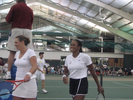 Casey Dellacqua and Chanda Rubin (2006 World Team Tennis)