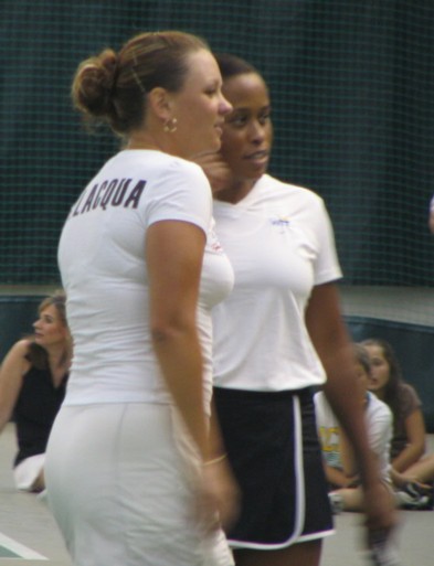 Casey Dellacqua and Chanda Rubin (2006 World Team Tennis)