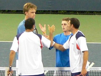 Jonathan (Yoni) Erlich, Andy Ram, Sam Querrey, Jesse Levine (2006 US Open)